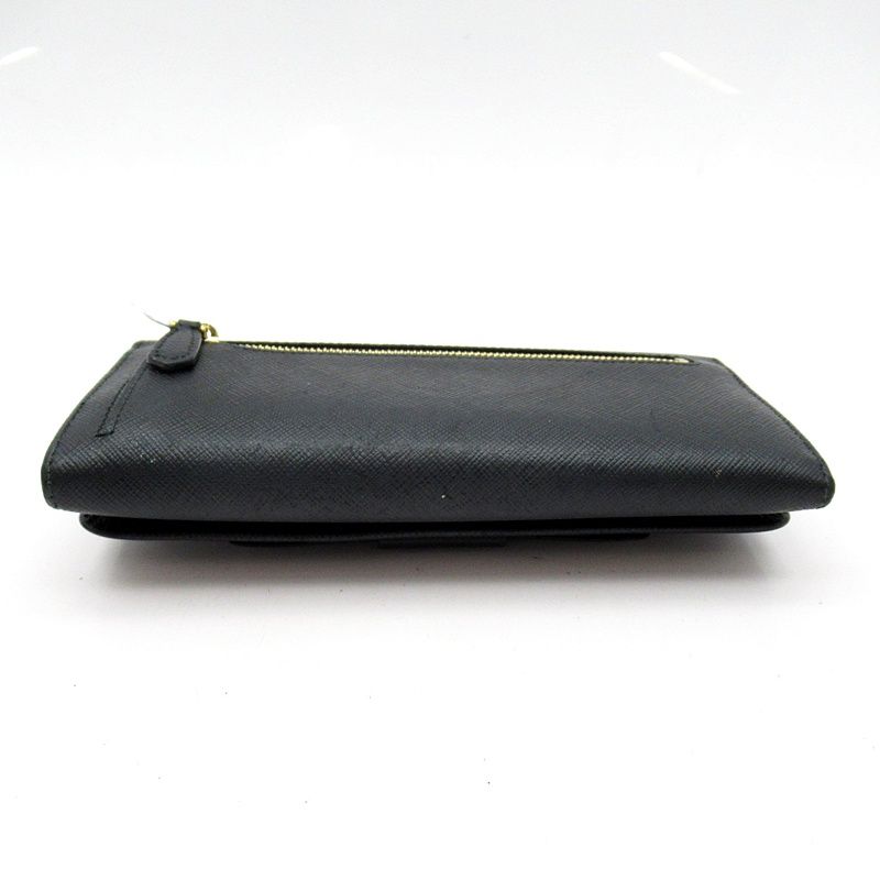 Prada Fiocco Wallet Saffiano Black — view 4