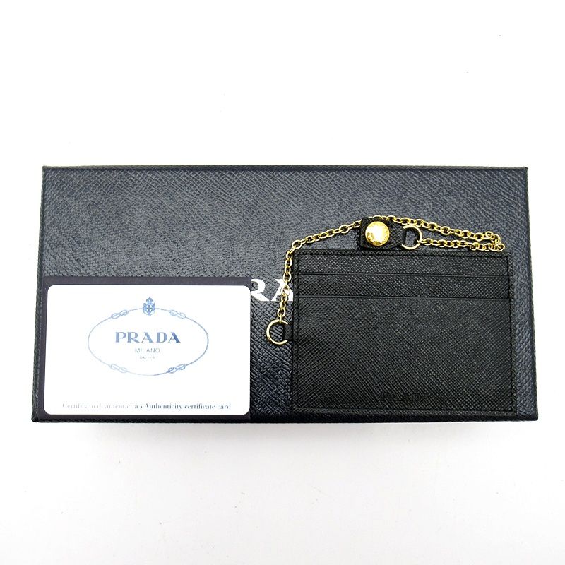 Prada Fiocco Wallet Saffiano Black — view 7
