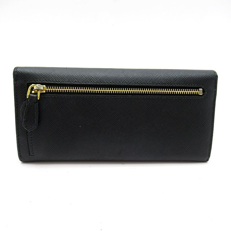 Prada Fiocco Wallet Saffiano Black — view 2