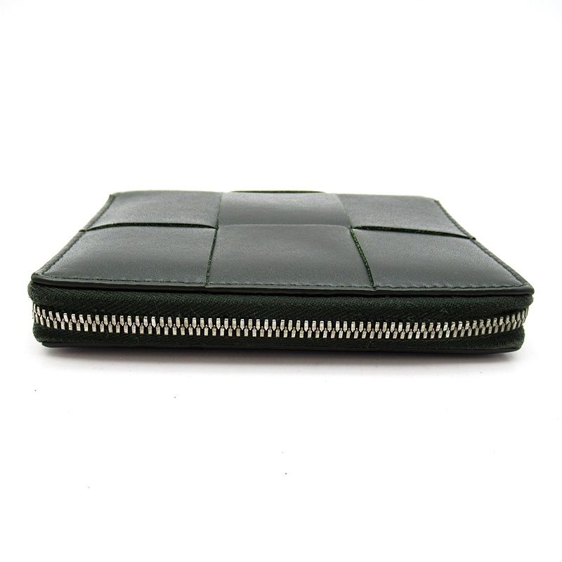 Bottega Veneta Cassette Wallet Intrecciato Dark Green — view 3