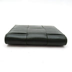 Bottega Veneta Cassette Wallet Intrecciato Dark Green — view 4