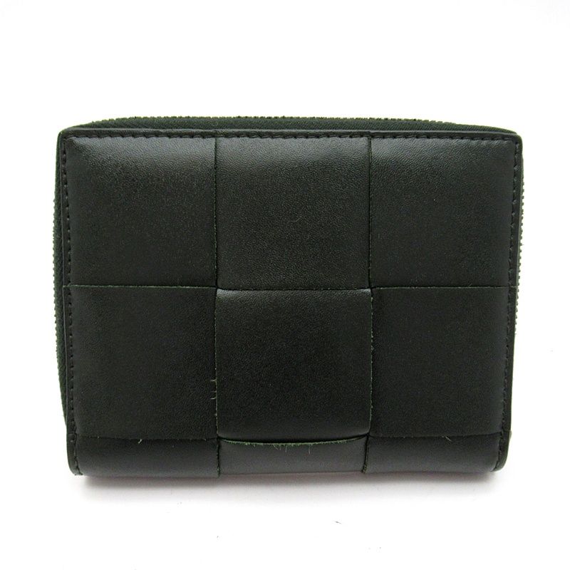 Bottega Veneta Cassette Wallet Intrecciato Dark Green — view 2