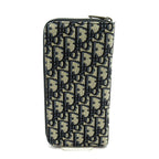 Dior Vertical Long Zip Wallet Oblique Jacquard Black — view 2