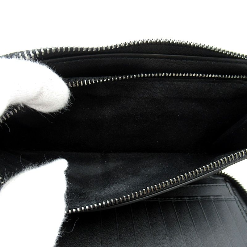 Dior Vertical Long Zip Wallet Oblique Jacquard Black — view 5