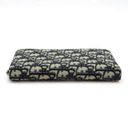 Dior Vertical Long Zip Wallet Oblique Jacquard Black — view 4