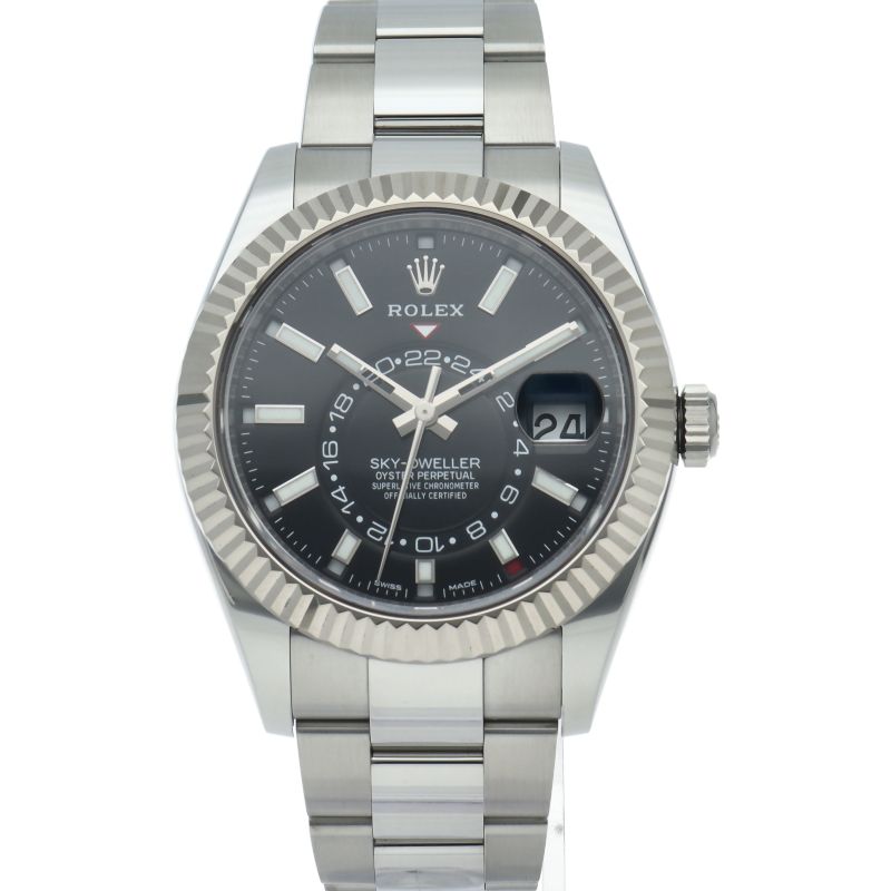 Rolex Sky Dweller Watch Oistar Box and Card 18k White Gold & Stainless Steel — view 2