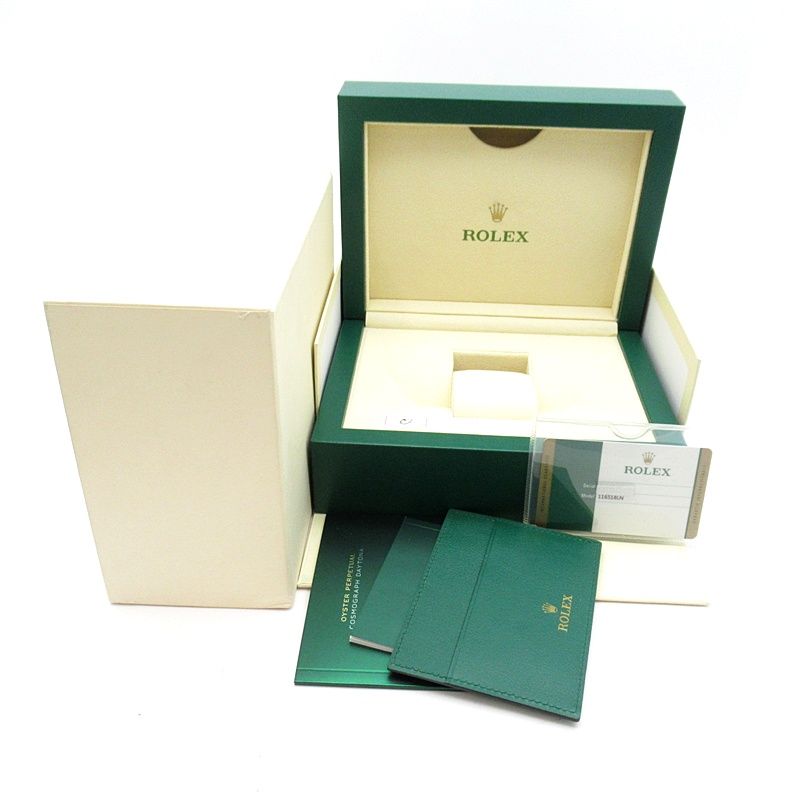 Rolex Cosmograph Daytona Watch Diamond Box Card 18k Yellow Gold Rubber Strap — view 6