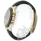 Rolex Cosmograph Daytona Watch Diamond Box Card 18k Yellow Gold Rubber Strap — view 3