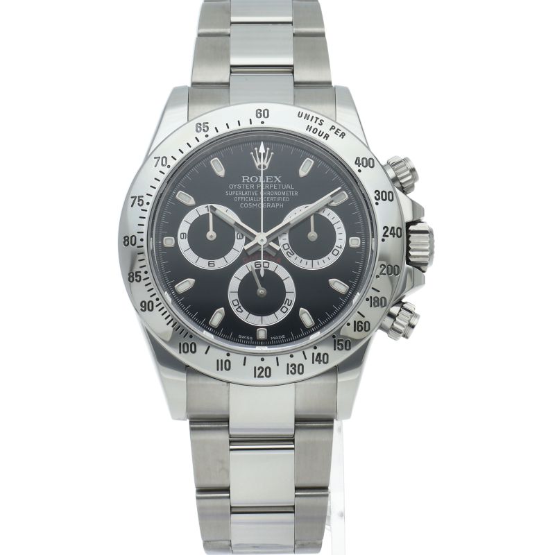 Rolex Cosmograph Daytona Watch Buckle Box SS Black Specification — view 2