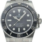Rolex Submariner Watch Polished Buckle Box Card Stainless Steel Black