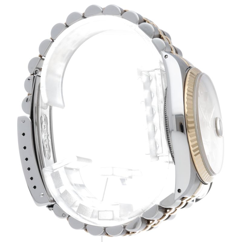 Rolex Datejust Watch Mosaic Dial 18k Yellow Gold Stainless Steel Champagne — view 4