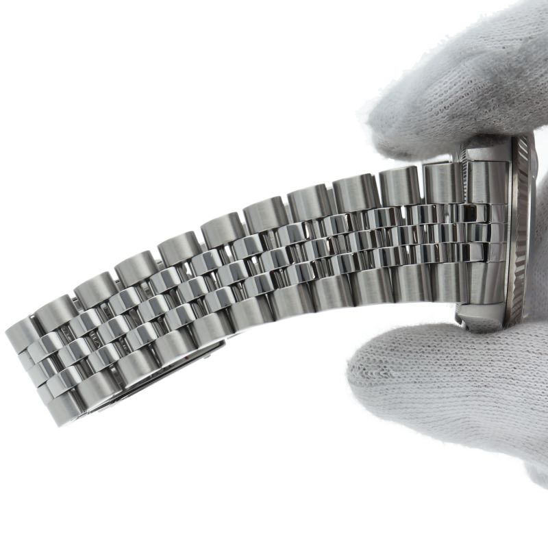 Rolex Datejust Watch White Chien Tan Dial Box Card 18k White Gold & Stainless — view 7