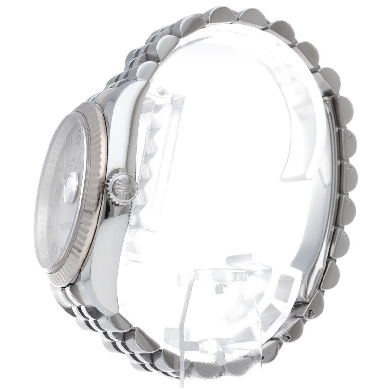 Rolex Datejust 36 Watch Jubilee 18k White Gold & Stainless Steel Silver Polished — view 3