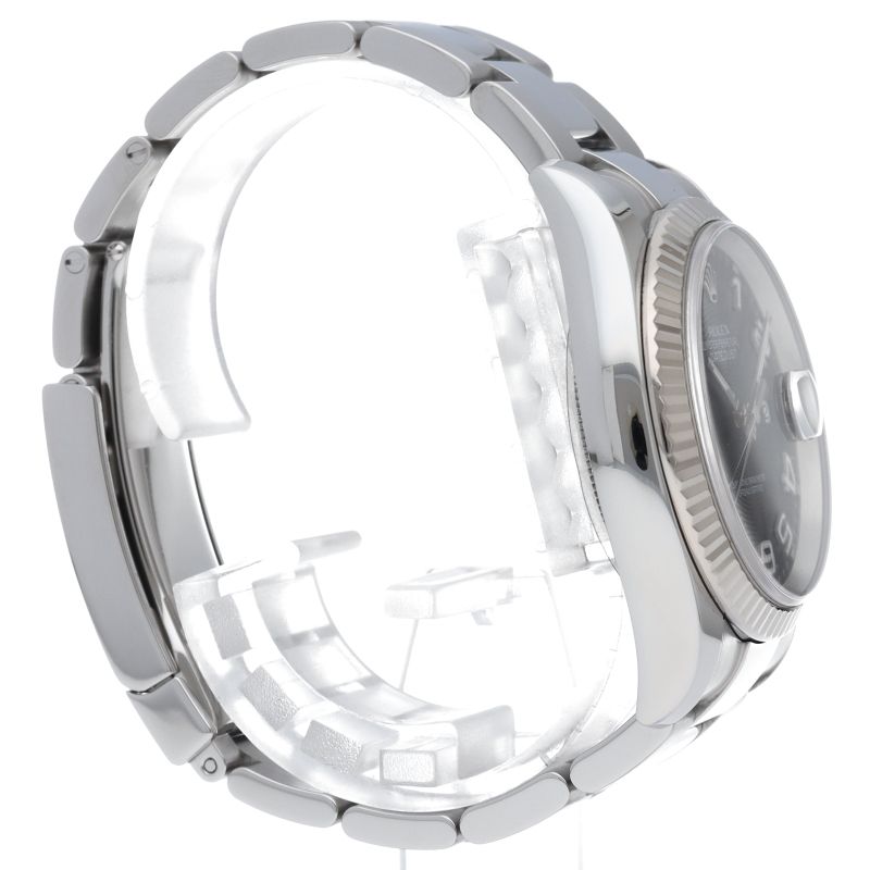 Rolex Datejust 36 Watch Oyster Star Concentric Dial 18k White Gold & Stainless — view 4