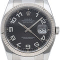 Rolex Datejust 36 Watch Oyster Star Concentric Dial 18k White Gold & Stainless
