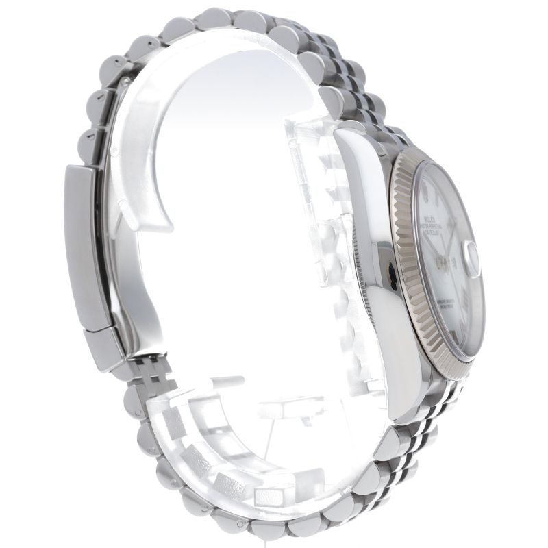 Rolex Datejust 36 Watch Jubilee Box Card 18k White Gold & Stainless Steel — view 4