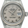 Rolex Datejust Watch Computer Dial Box and Card 18k White Gold and Stainless