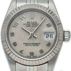 Rolex Datejust Watch Computer Dial Box and Card 18k White Gold and Stainless