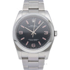 Rolex Oyster Perpetual 36 Watch with Card Stainless Steel Black Pink Polished — view 2