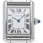 Cartier Tank Must SM Watch Box Stainless Steel Silver Polished