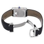 Cartier Tank Solo SM Watch SS Leather White Polished — view 5