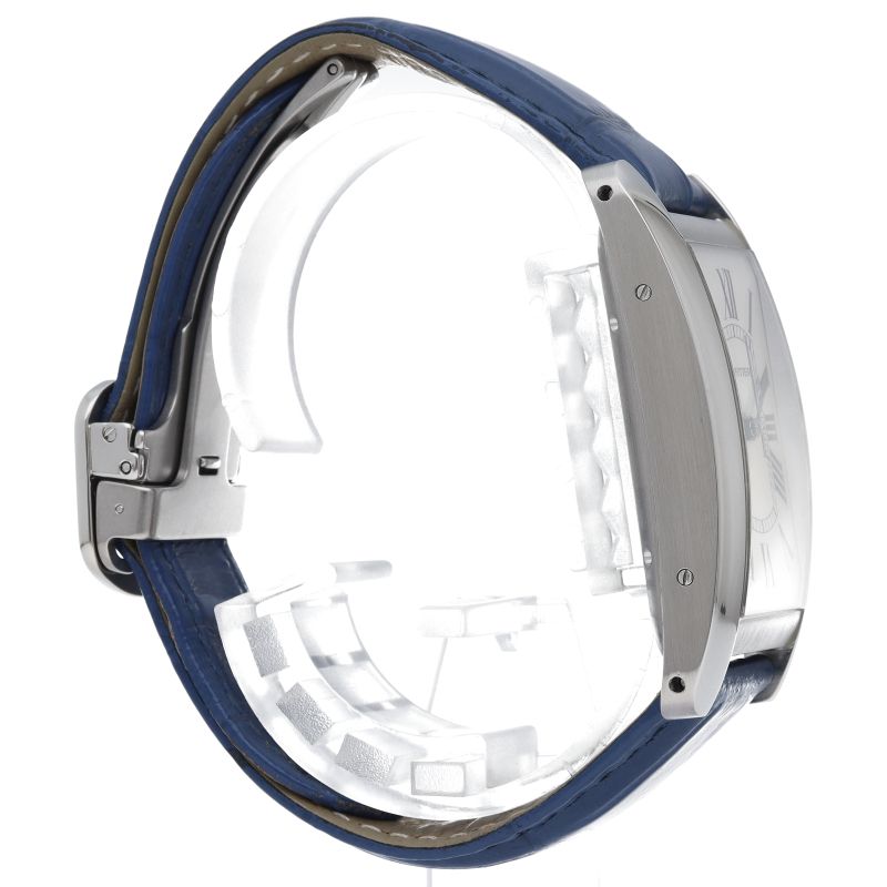 Cartier Tank American LM Watch Automatic Stainless Steel Leather Strap Silver — view 4