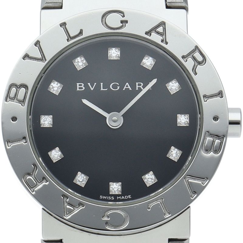 Bvlgari Bulgari Watch 26 Diamond Box Card SS Time