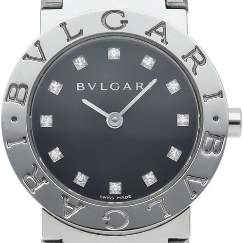 Bvlgari Bulgari Watch 26 Diamond Box Card SS Time
