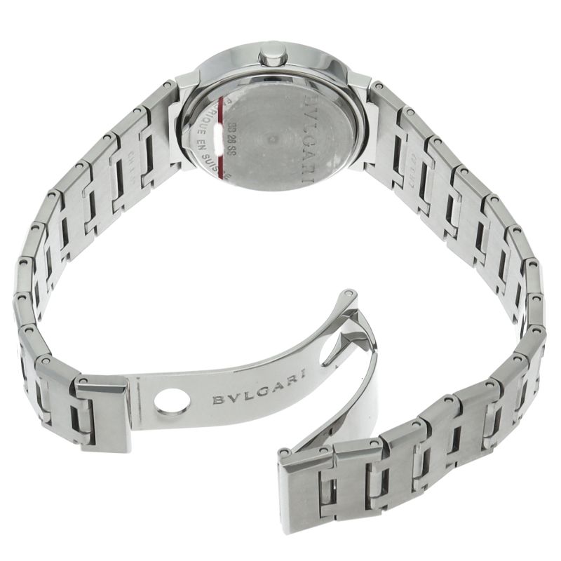 Bvlgari Bulgari Watch 26 Diamond 12 Box Card 1 Link Stainless Steel — view 5