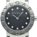 Bvlgari Bulgari Watch 26 Diamond 12 Box Card 1 Link Stainless Steel