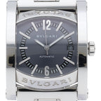 Bvlgari Bulgari Assioma Watch Automatic Stainless Steel Navy Polished