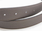 Hermes Belt Waist 90 with External Hole Reversible Royale Silver Buckle — view 2