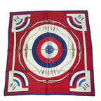 Hermes Carre 90 Silk Scarf Arcs en Ciel Multicolor