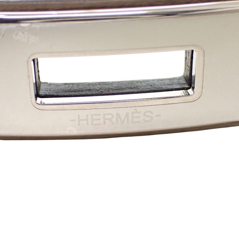 Hermes Kelly 18 Belt Veau Epsom Beige Etoupe Silver Handbag — view 9