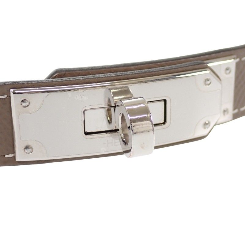 Hermes Kelly 18 Belt Veau Epsom Beige Etoupe Silver Handbag — view 7