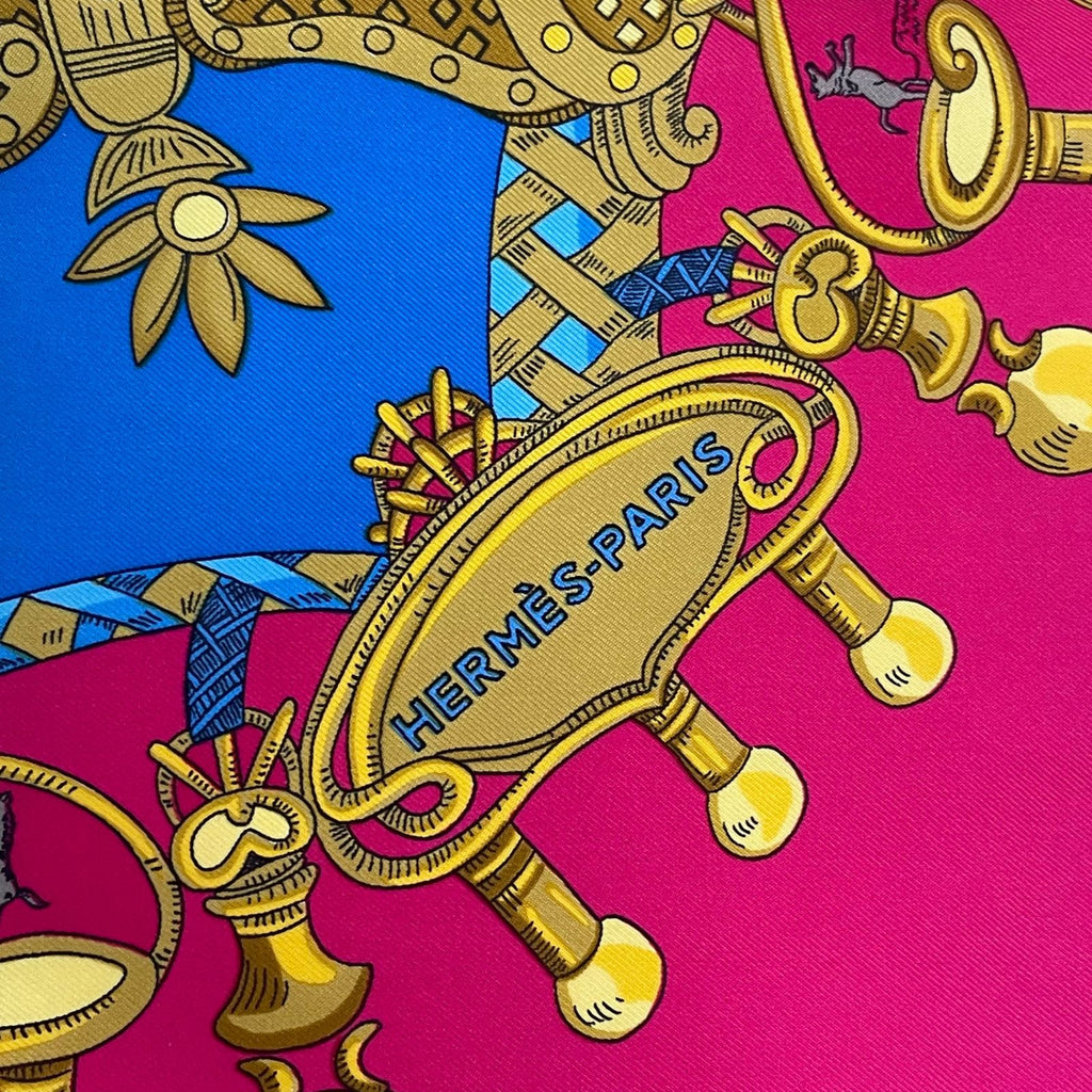 Hermes Carre 90 Silk Tournez Manege Merigo Land Multicolor Scarf — view 6
