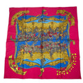 Hermes Carre 90 Silk Tournez Manege Merigo Land Multicolor Scarf