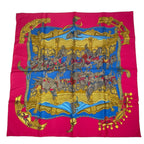 Hermes Carre 90 Silk Tournez Manege Merigo Land Multicolor Scarf