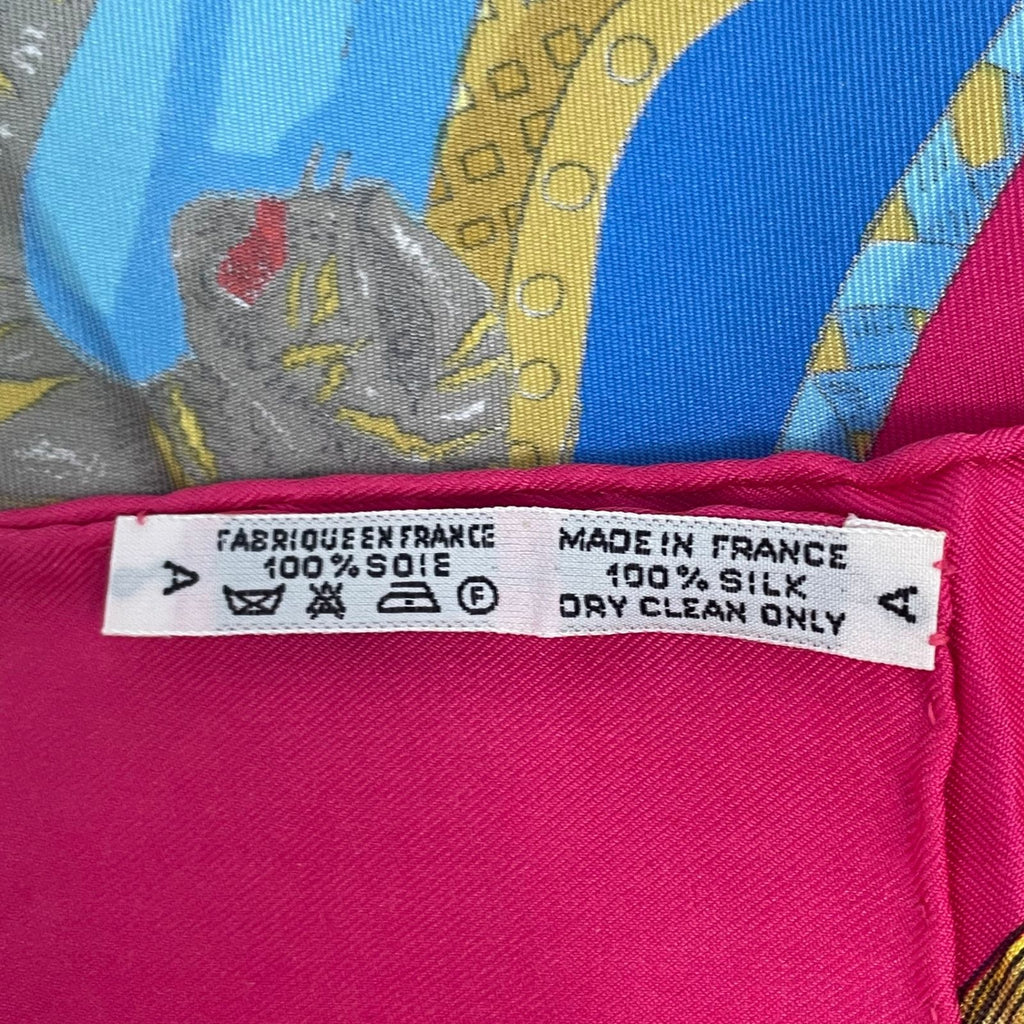 Hermes Carre 90 Silk Tournez Manege Merigo Land Multicolor Scarf — view 7
