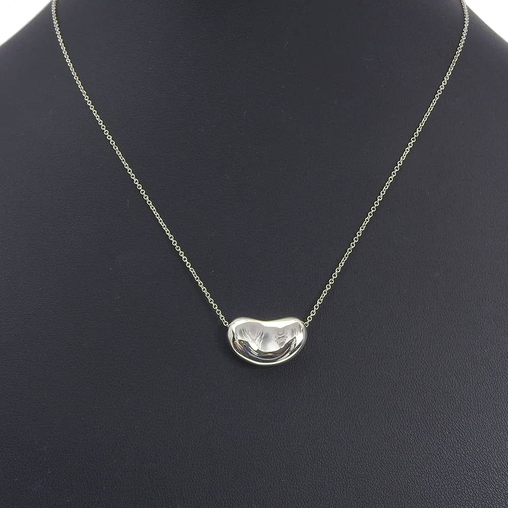 Tiffany & Co Bean 925 Sterling Silver Necklace — view 2