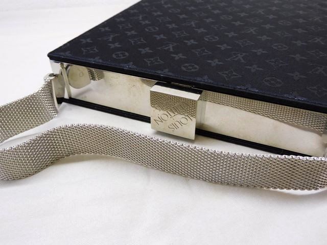 Louis Vuitton Monogram Satin Angers GM Noir Handbag — view 3