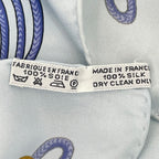 Hermes Carre 90 Brandebourgs Scarf Silk Blue — view 8