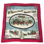 Hermes Carre 90 Mail Lhiver en Poste Scarf Silk