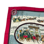 Hermes Carre 90 Mail Lhiver en Poste Scarf Silk — view 2