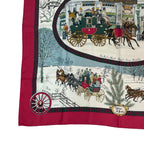 Hermes Carre 90 Mail Lhiver en Poste Scarf Silk — view 4