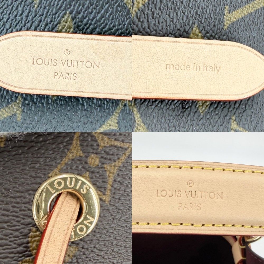 Louis Vuitton 2-Way Neo Noe BB Shoulder Bag Crossbody Monogram Canvas Brown Gold — view 5