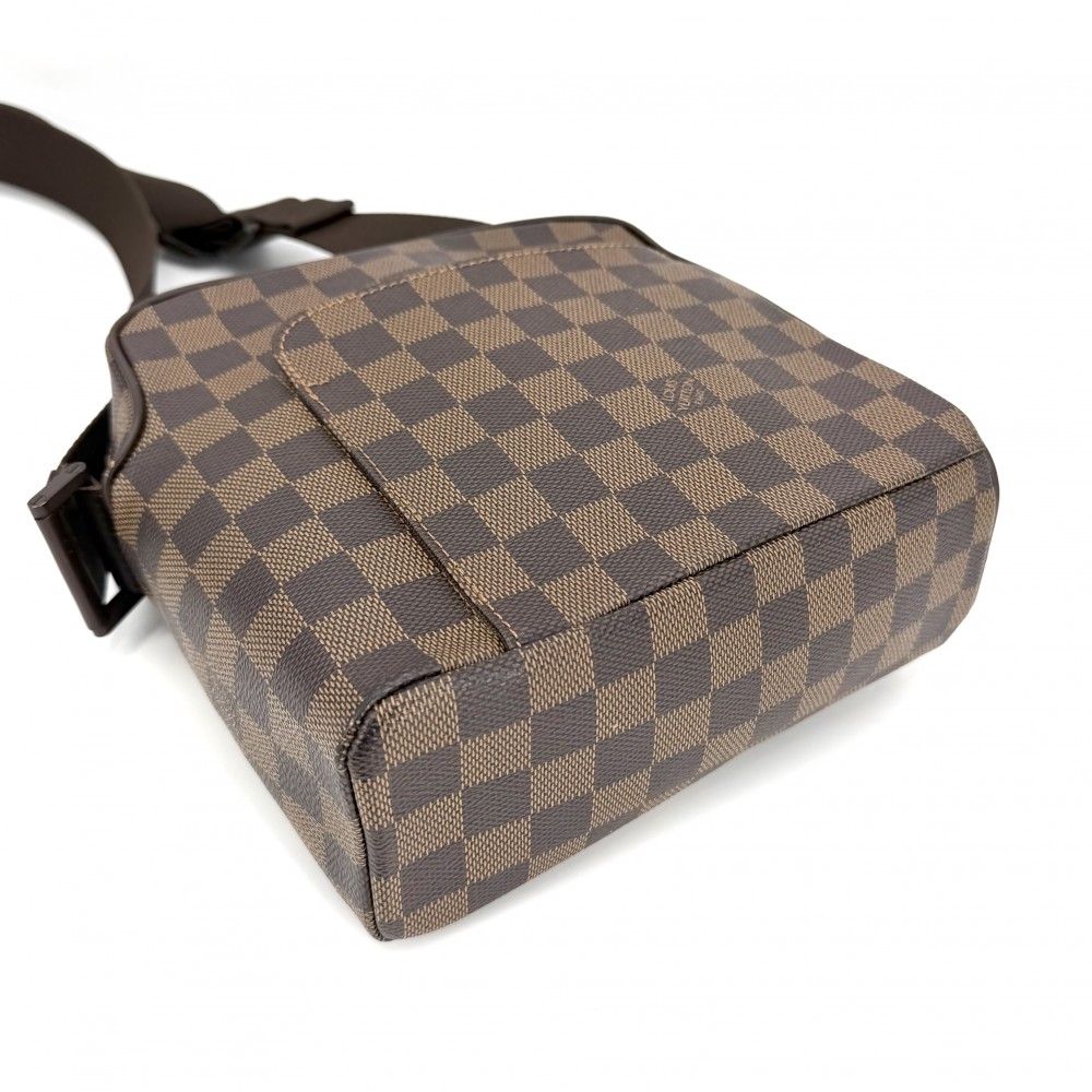 Louis Vuitton Shoulder Bag Olaf PM Bag Crossbody Damier Canvas Brown Gold — view 3