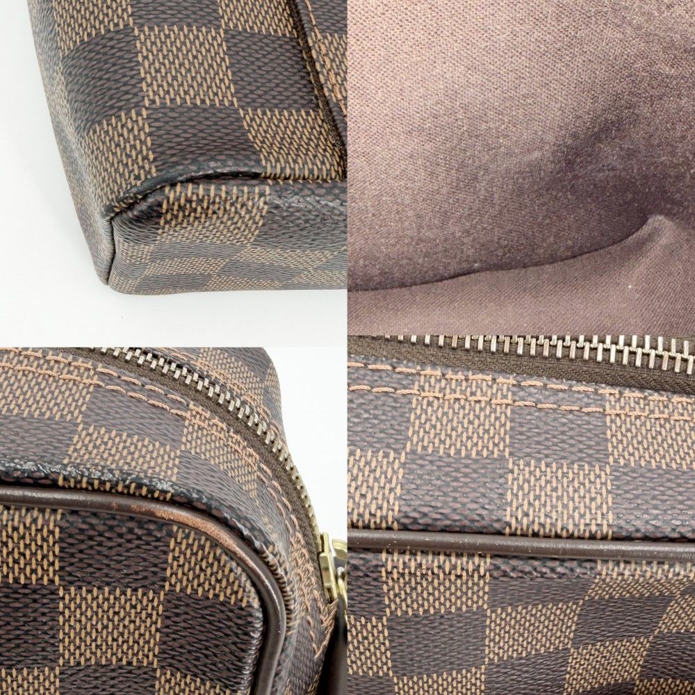 Louis Vuitton Shoulder Bag Olaf PM Bag Crossbody Damier Canvas Brown Gold — view 6