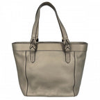 Loewe Handbag Anagram Fusta Tote Shoulder Leather Gold Silver — view 2