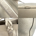 Loewe Handbag Anagram Fusta Tote Shoulder Leather Gold Silver — view 7